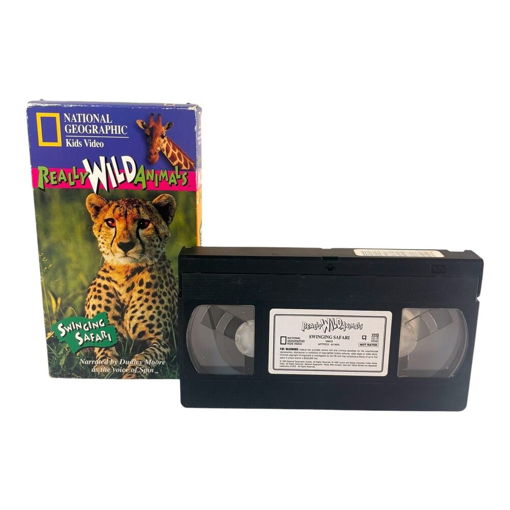 National Geographic Kids Video Really Wild Animals - Swinging Safari (VHS, 1994)